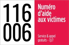 logo de la marque 116006, numéro d’aide aux victimes