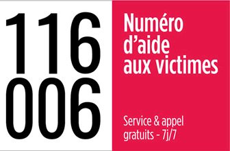 logo de la marque 116006, numéro d’aide aux victimes